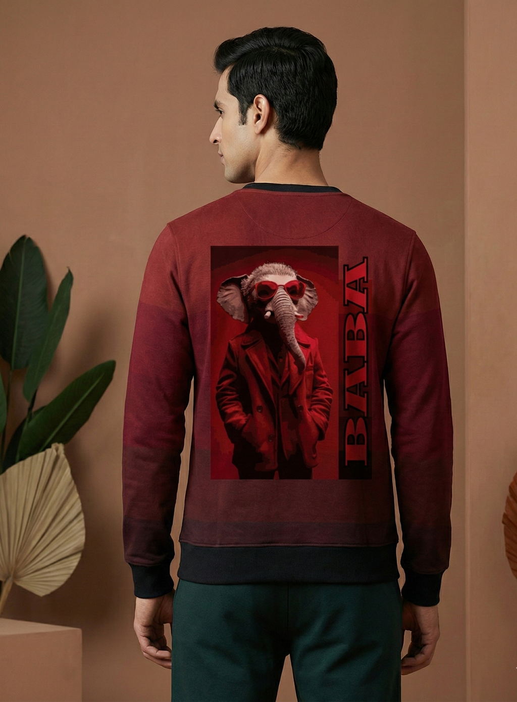 Red Elephant in Party - USOS Sweatshirt